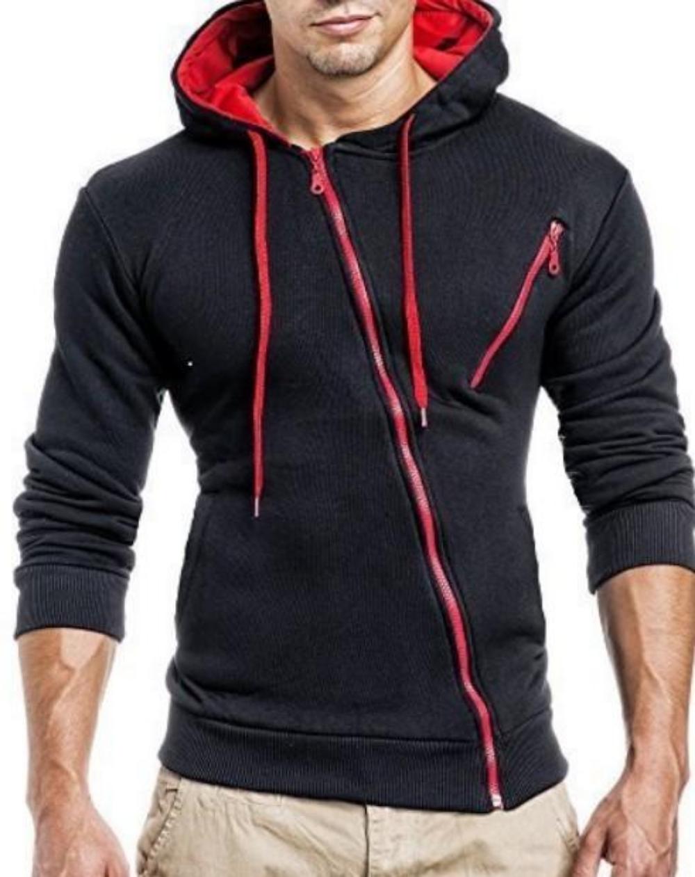 Side sales zipper hoodie