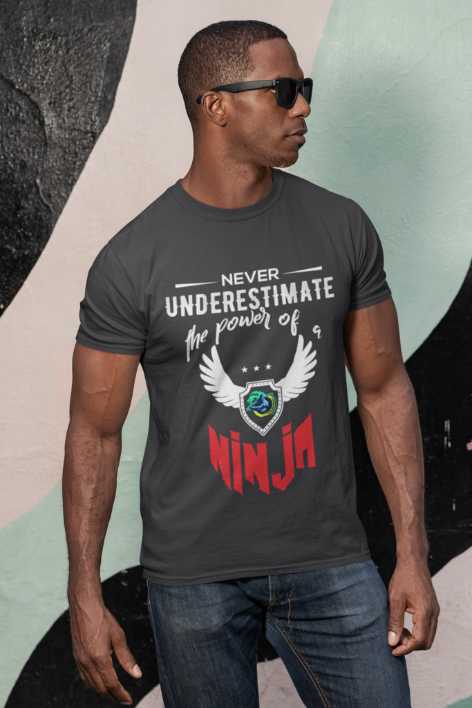 Mens T-Shirt with Ninja Graphic