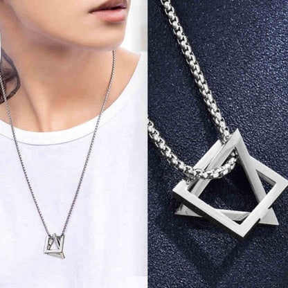 Geometry Triangle and Square Necklace