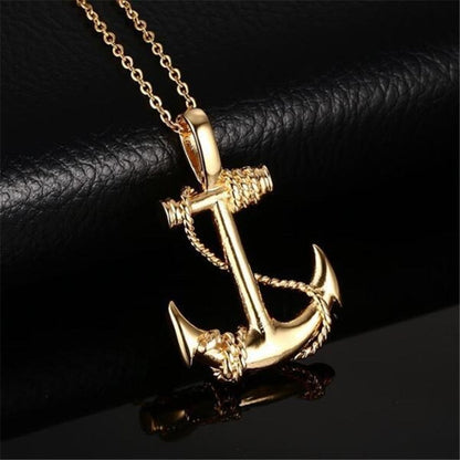 Anchor With Ropes Necklace