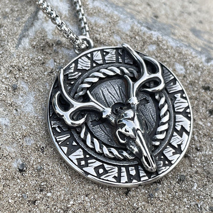 Edgy Antler Pendant Necklace
