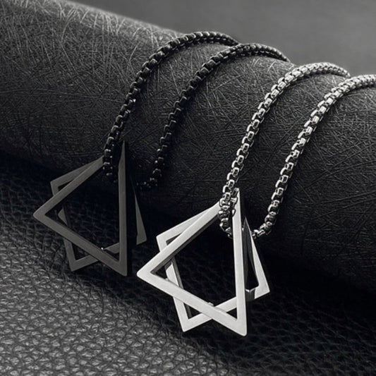 Geometry Triangle and Square Necklace