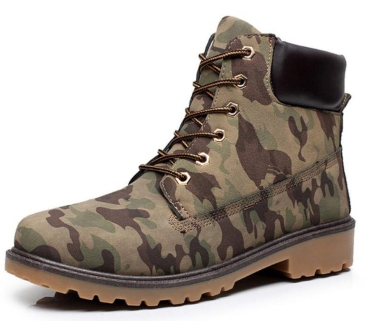 Mens Army Style Waterproof Boots