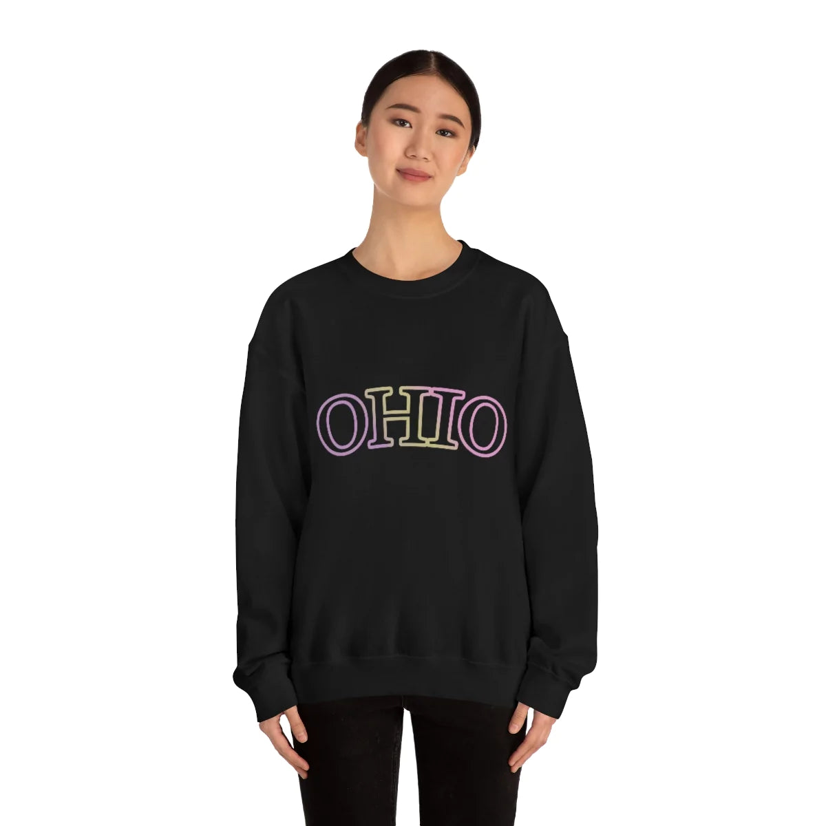 Womens Gradient Ohio logo Sweatshirt