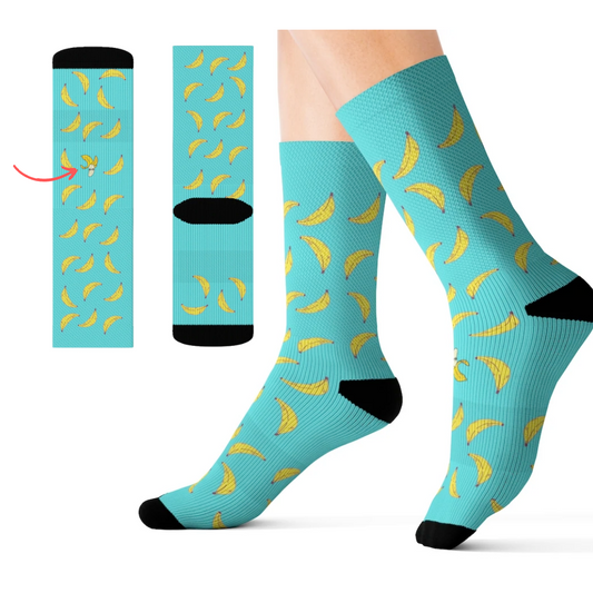 Banana Socks Spot the Odd One Out Fun Novelty Socks