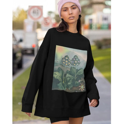 Womens Plant Theme Graphic Sweatshirt
