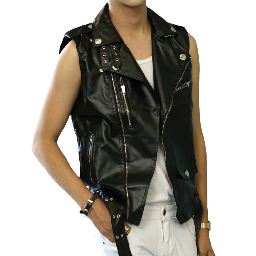 Men Designer Sleeveless Leather Jacket, Size: S-XXL at Rs 3000/piece in  Kolkata