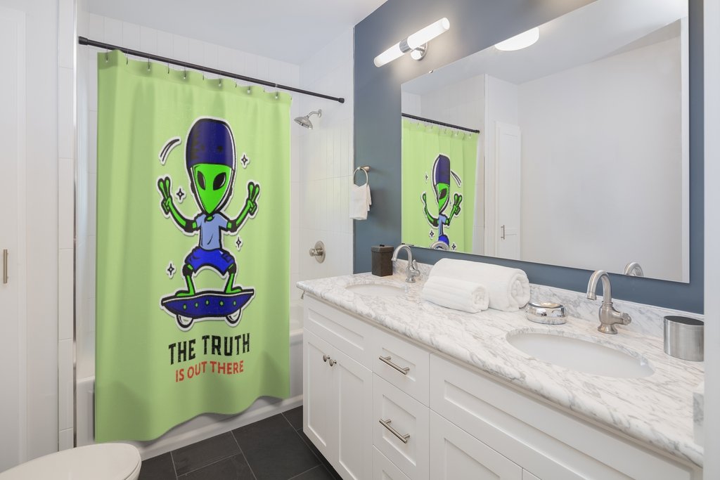 The Truth is Out There Shower Curtains
