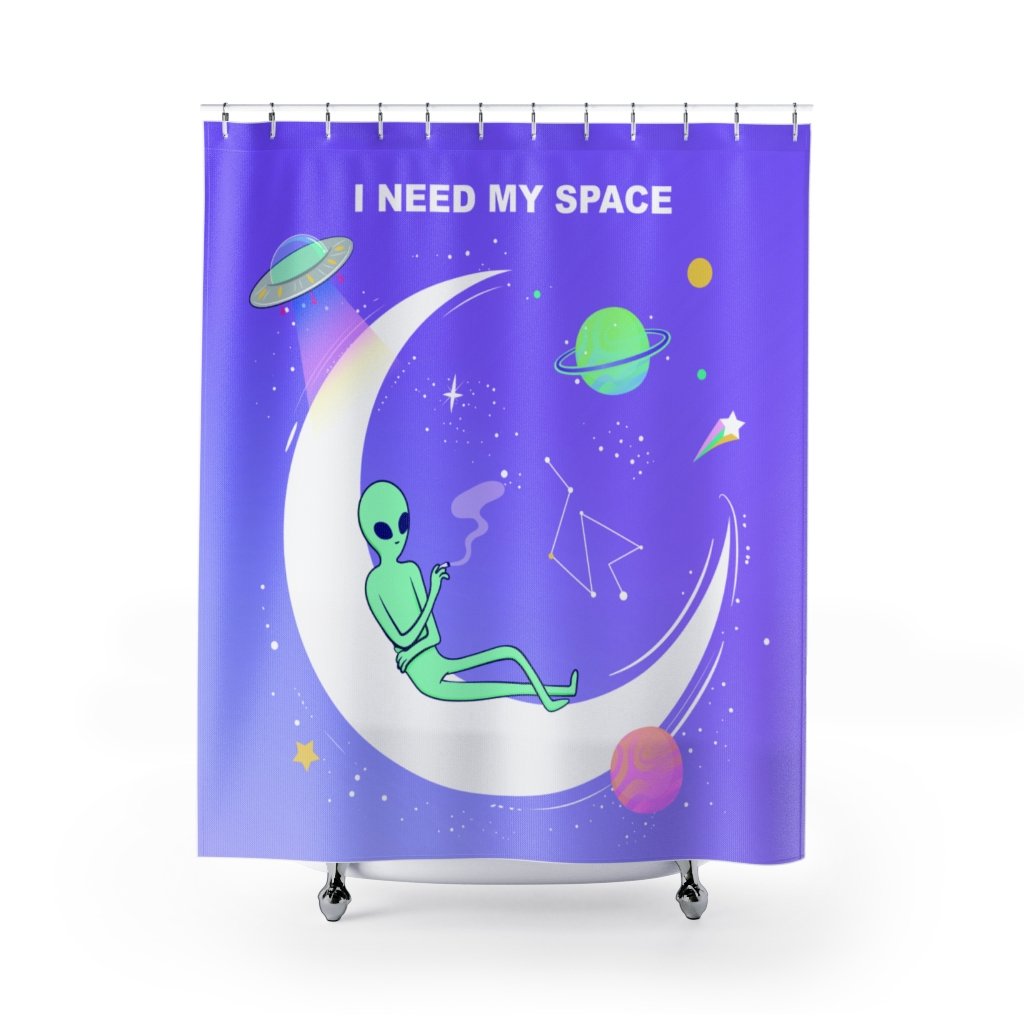 Alien I Need My Space Shower Curtains