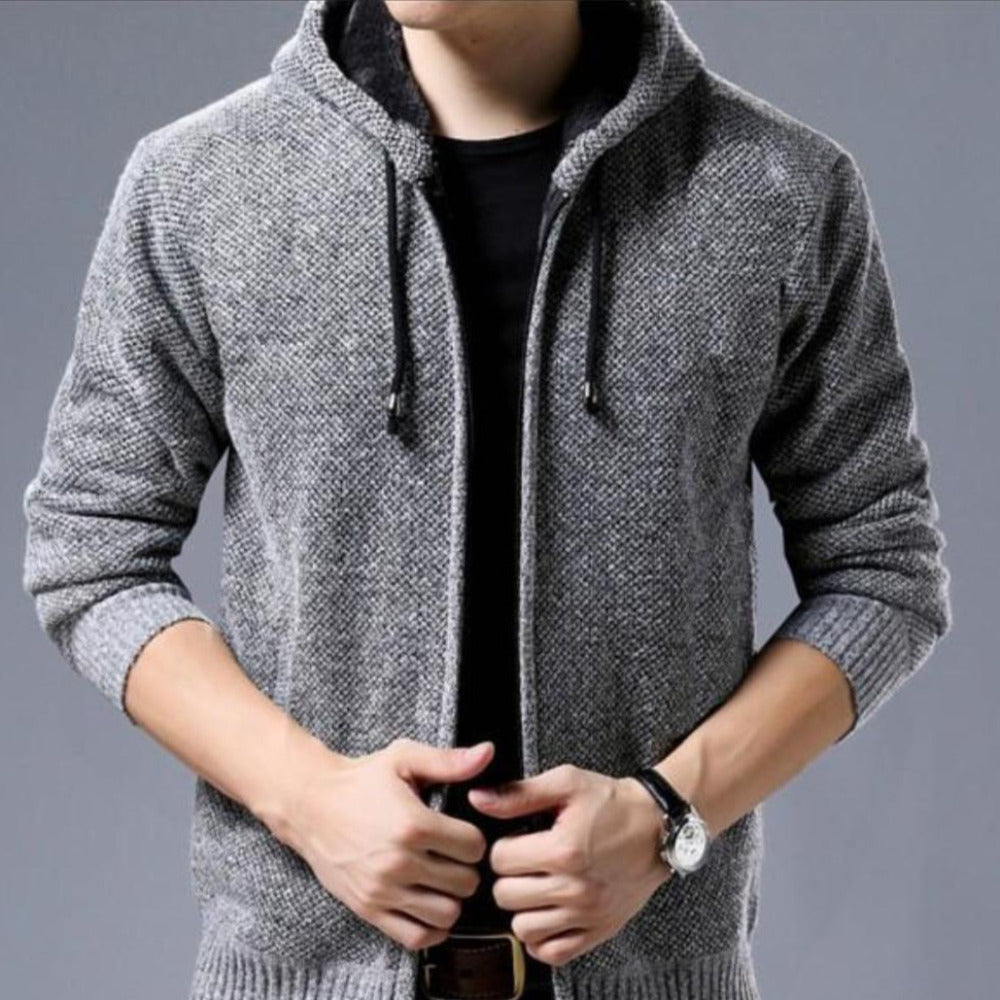 Mens Hooded Zipped Up Jacket - AmtifyDirect