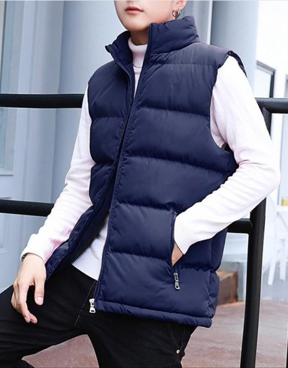 Mens Casual Puffer Vest