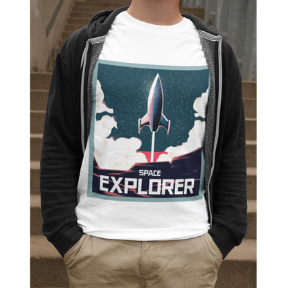 Mens Space Rocket T-Shirt