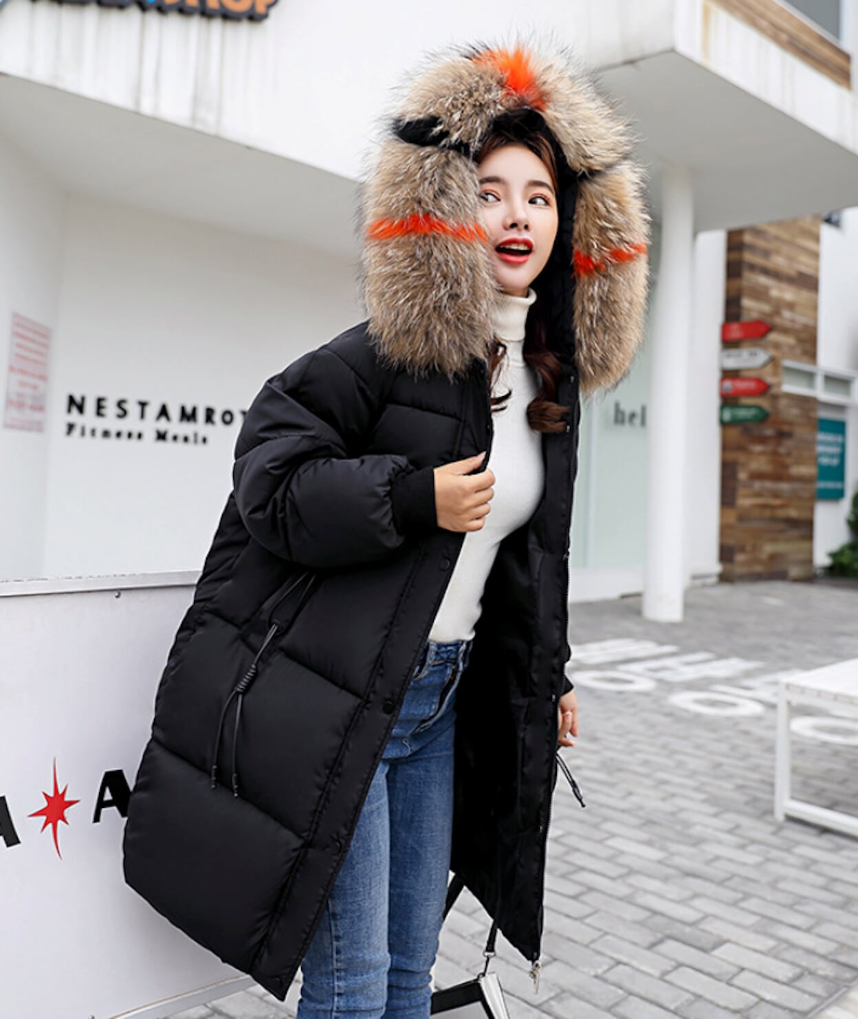 Womens Hooded Puffer Coat