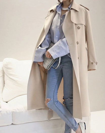 Womens Unstructured Trench Coat