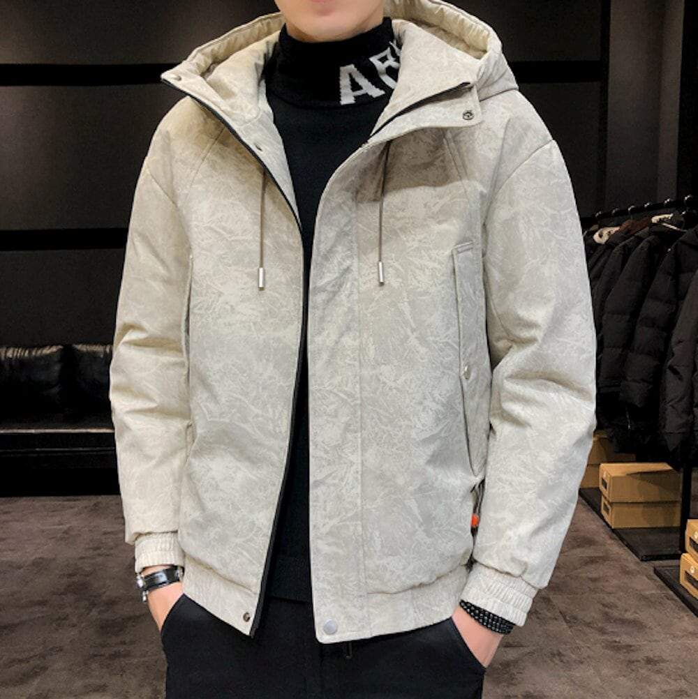 Mens Hooded Casual Winter Jacket
