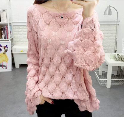 Womens Knit Top with Bell Sleeves