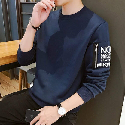 Mens Casual Sweatshirt with Side Pockets