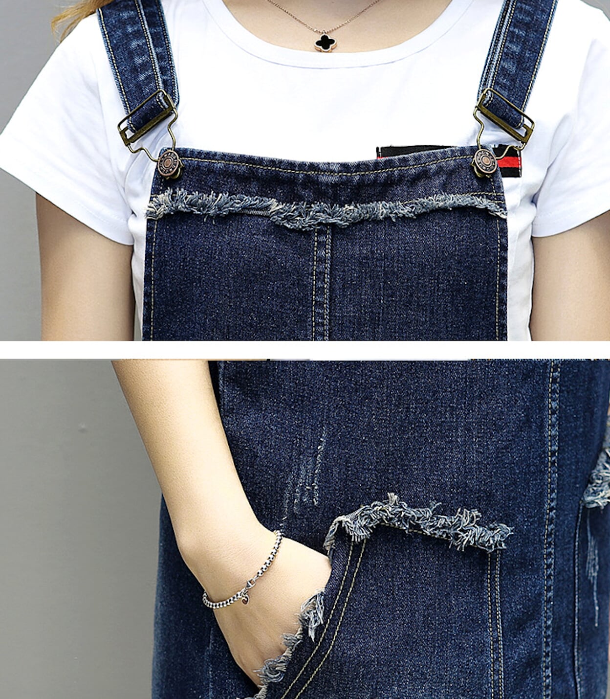 Womens Denim Overall Dress