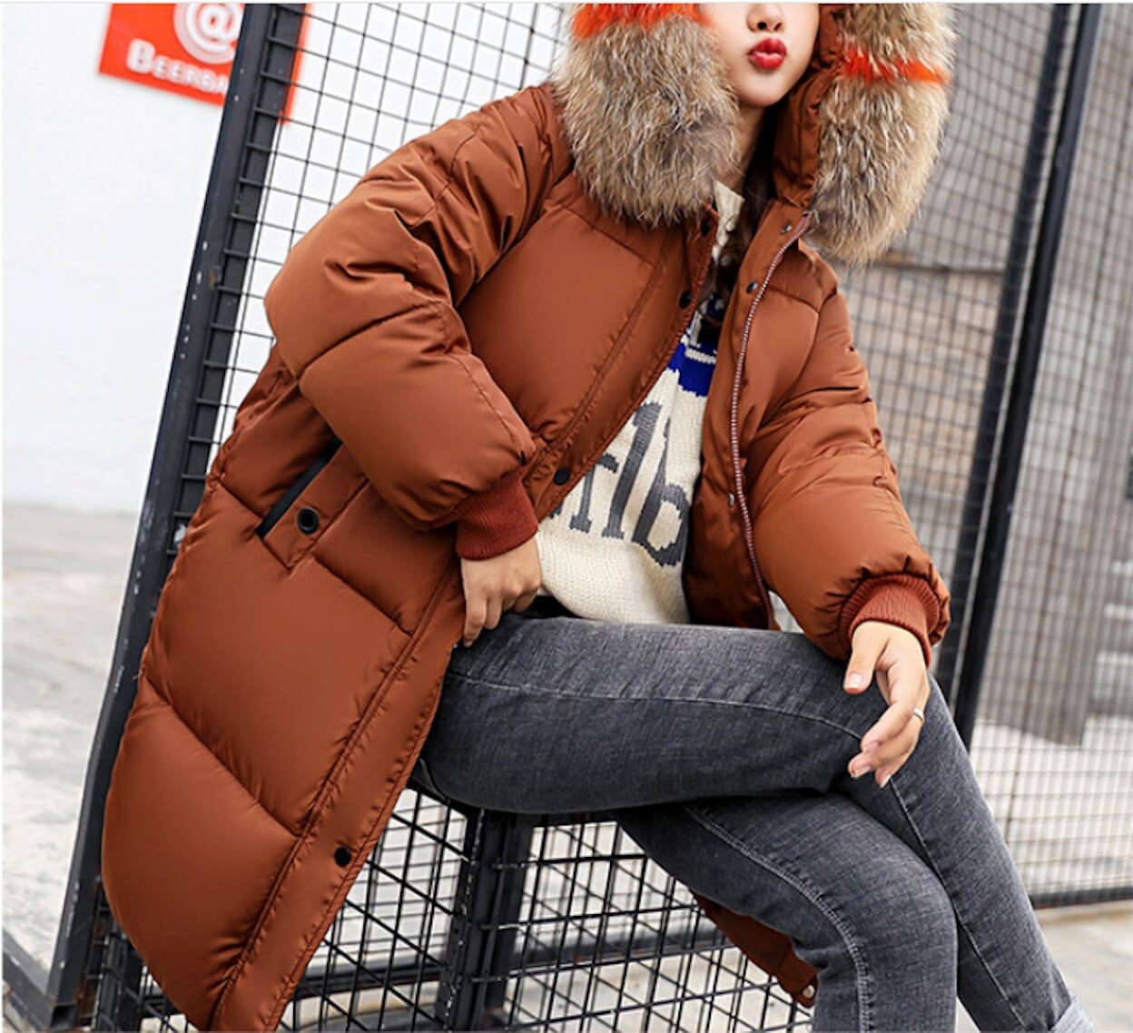 Womens Hooded Puffer Coat