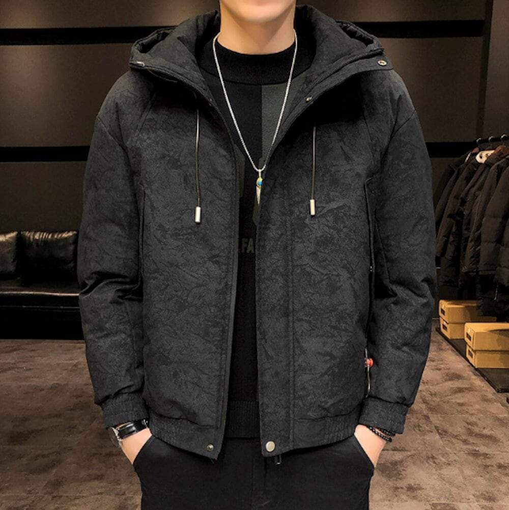 Mens Hooded Casual Winter Jacket