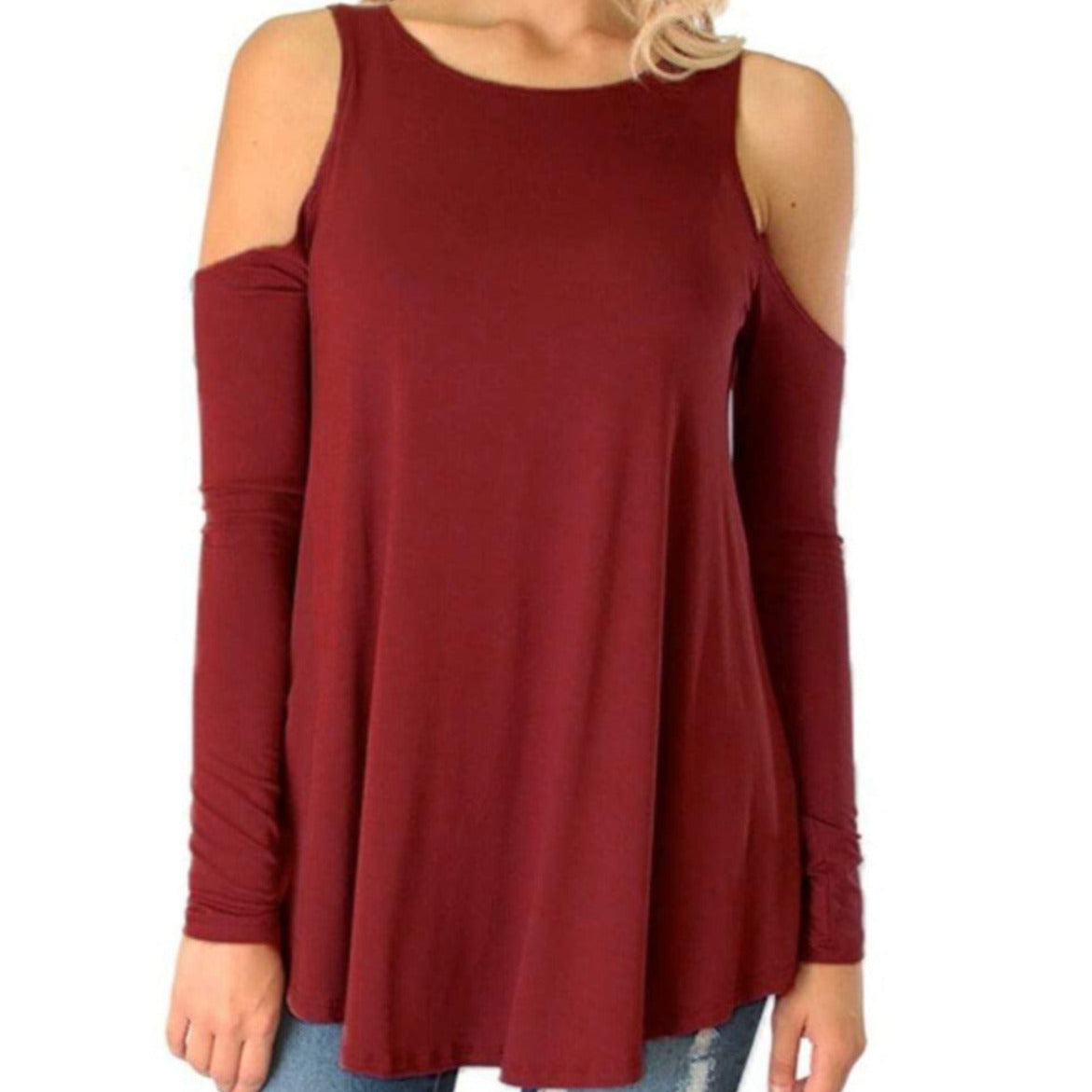 Womens Open Shoulder Top