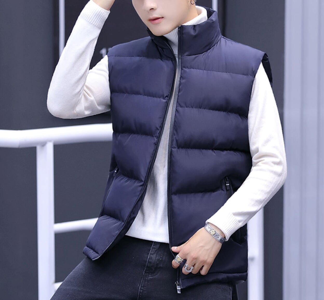 Mens Casual Puffer Vest